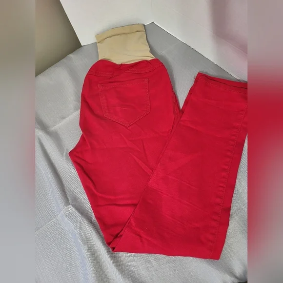 Maternity-Motherhood Red Pants, Size Medium **see Pics - Picture 4 of 6